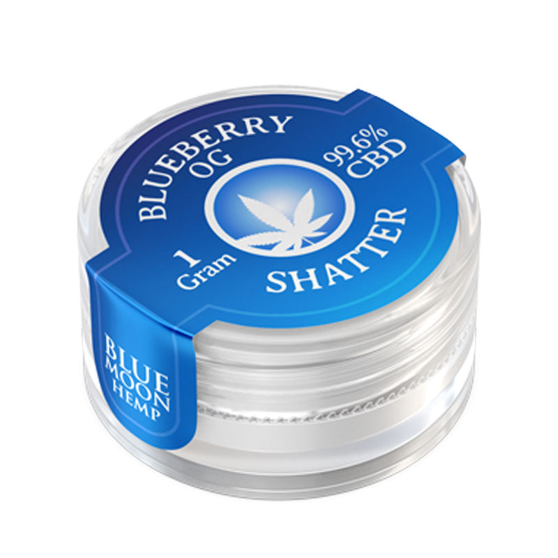 blue moon, shatter, cbd, concentrates