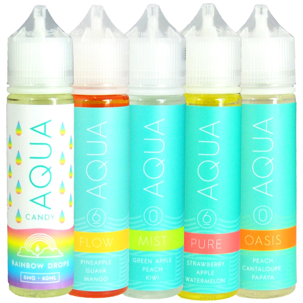 aqua, vape juice, flow, pure, mist, vortex, eliquid
