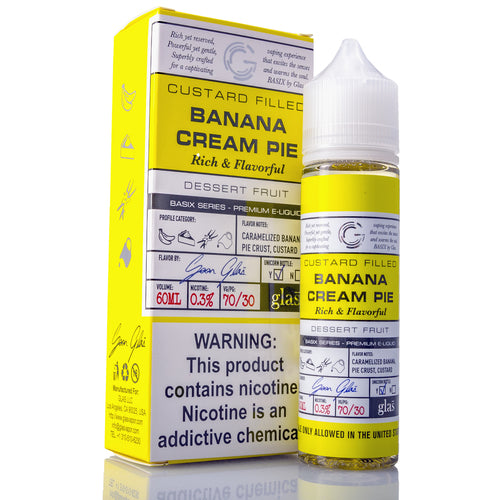 glas basix, banana cream pie, custard, pastry, vape juice