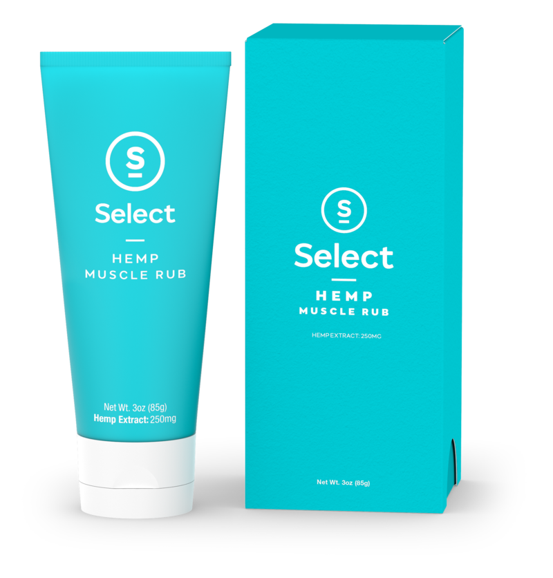 select, cbd, topical, lotion, muscle, rub