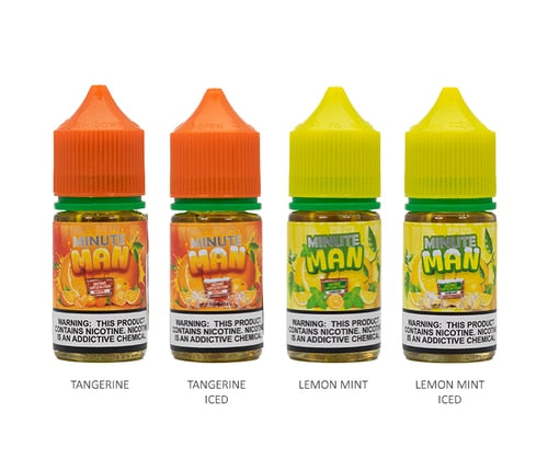 minute man, vaping, vape juice, salt Nic